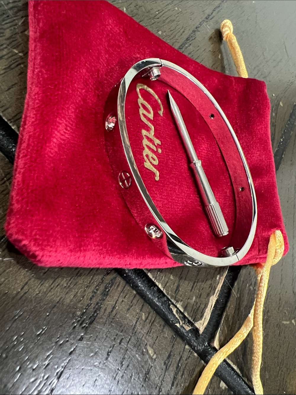 Silver Tone Bracelet with Clear Stone Accents